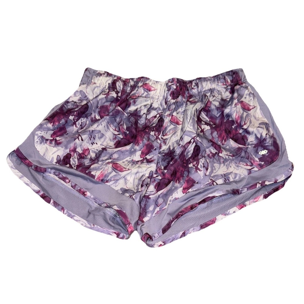 Leg3nd Womens Running Athletic purple Shorts Built‎ In Lining Size Large